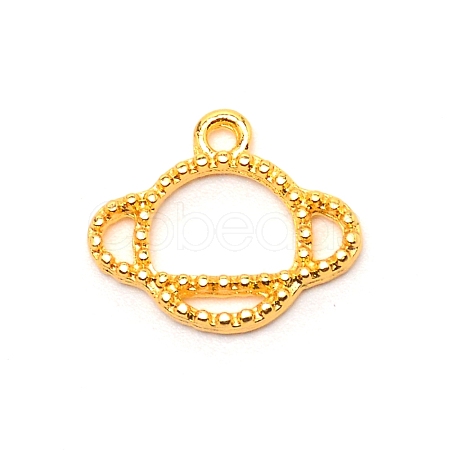 Planet Alloy Small Handmade Pendant PALLOY-WH0092-42G-1