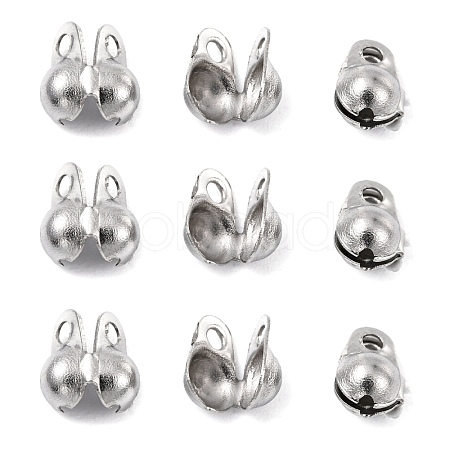 Tarnish Resistant 304 Stainless Steel Bead Tips STAS-R055-12-1