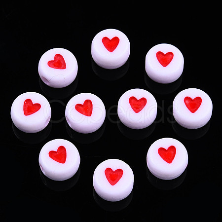 Opaque Acrylic Beads MACR-N008-57E-1