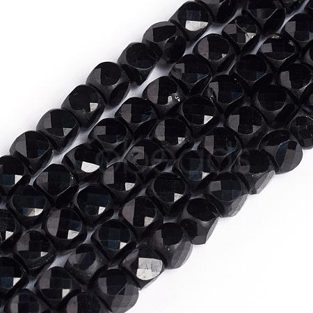 Natural Black Spinel Beads Strands G-E560-A04-4mm-1