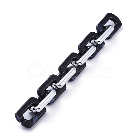 Handmade Acrylic Cable Chains AJEW-JB00674-07-1