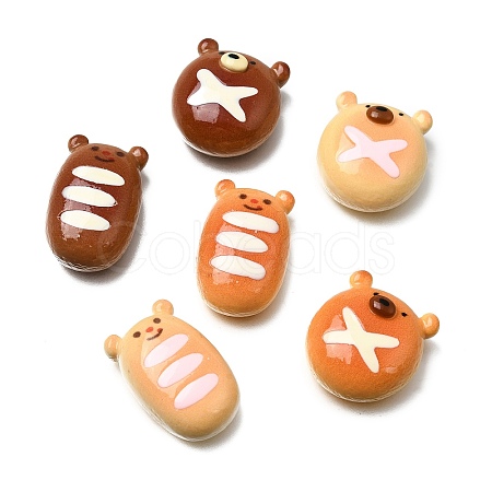 Opaque Resin Imitation Food Cabochons RE-CBA7952-02-1