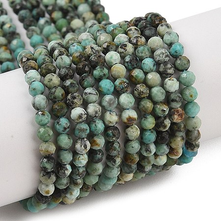 Natural African Turquoise(Jasper) Beads Strands X-G-P472-01-1