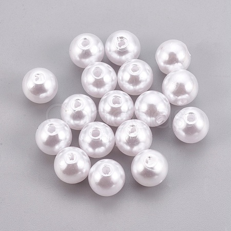 ABS Plastic Imitation Pearl Beads KY-G009-10mm-03-1