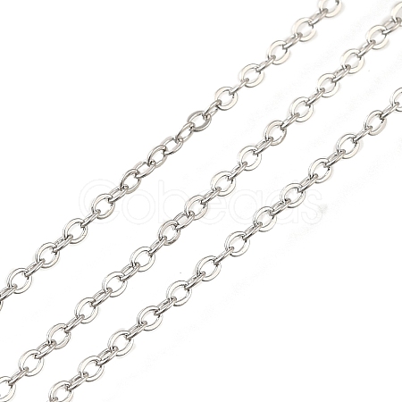 Rack Plating Brass Cable Chains CHC-M001-04P-1