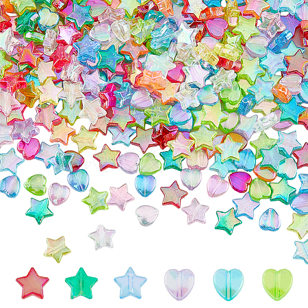 Eco-Friendly Transparent Acrylic Beads TACR-DC0001-04A-1