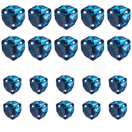 20Pcs 2 Style Sew on Rhinestone RGLA-GF0001-11-1