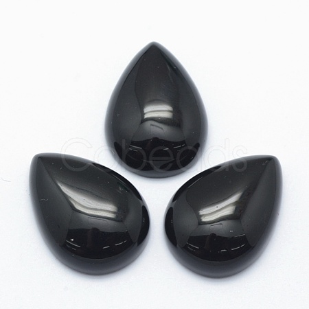 Natural Obsidian Cabochons G-E491-B-07-1