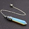 Opalite Dowsing Pendulums, with Alloy Findings, Cone, 510~800mm