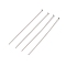 304 Stainless Steel Flat Head Pins, Stainless Steel Color, 65x0.7mm, Head: 2mm