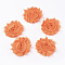 Handmade Woven Costume Accessories, Chiffon Cloth Flower, Orange, 60x15mm