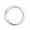 Non-Tarnish 304 Stainless Steel Spring Gate Rings, O Rings, Stainless Steel Color, 30x3.5mm, Inner Diameter: 22mm