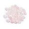 Natural Rose Quartz European Beads, Large Hole Beads, Rondelle, 12x6mm, Hole: 5mm