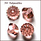 K9 Glass, Imitation Austrian Crystal Beads, Grade AAA, Faceted, Diamond, Light Salmon, 9.5~10x7~8mm, Hole: 0.9~1mm