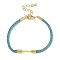 Braided Nylon Cord Bracelet Making, with Golden Tone 304 Stainless Steel Lobster Claw Clasps and Brass Findings, Deep Sky Blue, 6-7/8 inch(17.5cm), Pin: 1mm