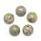 Natural Unakite Cabochons, Half Round, 10x4~5mm