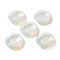 Synthetic Opalite Worry Stones, Flower Shape, 37.5~38x38x7~7.5mm