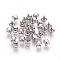 Non-Tarnish 316 Stainless Steel Sew on Prong Settings, Claw Settings for Pointed Back Rhinestone, Prong Settings, Round, Stainless Steel Color, 4x3.8mm, Hole: 0.8mm, Inner: 3mm