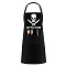 Polyester Apron, Daily Supplies, Rectangle, Skull Pattern, 770x590mm