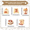 50Pcs 5 Styles Coffee Theme Opaque Resin Decoden Cabochons FIND-CJ0011-15-2