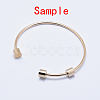 Eco-Friendly 316 Surgical Stainless Steel Cuff Bangle Making STAS-J038-25RG-3