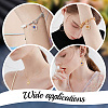 8Pcs 8 Colors Brass Micro Pave Clear Cubic Zirconia Glass Pendants KK-BBC0003-79-6