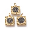 Brass Pendants KK-L188-14GB-1