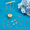 40Pcs 2 Colors Brass Earring Hooks KK-ME0002-46-4