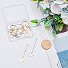 16Pcs 2 Colors Brass Big Pendants KK-FH0005-60-3