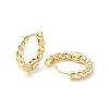 Brass Twisted Rope Chunky Hinged Huggie Hoop Earrings for Women EJEW-P196-25G-2