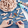 100Pcs Beech Wood Craft Sticks DIY-NB0014-58-3
