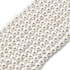 Electroplated Shell Pearl Beads Strands BSHE-K017-5mm-01-1