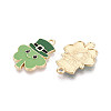 Saint Patrick's Day Alloy Enamel Pendants ENAM-T024-51A-G-2