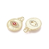 Brass Micro Pave Cubic Zirconia Pendants KK-N287-42G-01-2