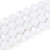 Frosted Opaque Glass Beads Strands GLAA-T032-P10mm-MBB02-2