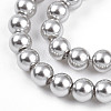 Baking Paint Pearlized Glass Pearl Bead Strands HY-N002-3mm-A03-4