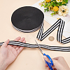 50 Yards Polyester Stripe Ribbons SRIB-WH0011-157C-3