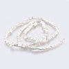 Electroplated Synthetic Non-magnetic Hematite 2-Hole Beads Strands G-E495-11A-03-2