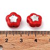 Spray Painted Alloy Bead PALLOY-H134-24-3