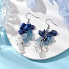 Natural Lapis Lazuli Earrings EJEW-TA00462-03-2