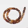 Column Natural Striped Agate/Banded Agate Bead Strands G-M258-41-2