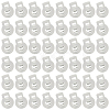 50Pcs PP Plastic Iron Spring Cord Locks KY-CN0002-36A-7