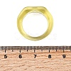Kids Transparent Acrylic Glue on Ring Base RJEW-P154-01A-M-5