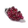 Natural Garnet Cluster Pendants X-G-G928-01P-2