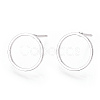 Brass Ear Stud Findings KK-S336-33S-3