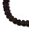 Electroplated Natural Lava Rock Beads Strands G-Q1009-G01-02A-3