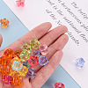 1-Hole Transparent Acrylic Buttons TACR-S154-52B-5