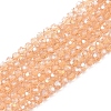 Transparent Glass Bead Strands GLAA-R136-4mm-16-1