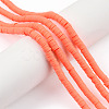 Handmade Polymer Clay Beads Strands CLAY-R089-6mm-064-4