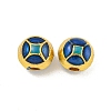 Rack Plating Brass Enamel Beads KK-P277-36G-03-1